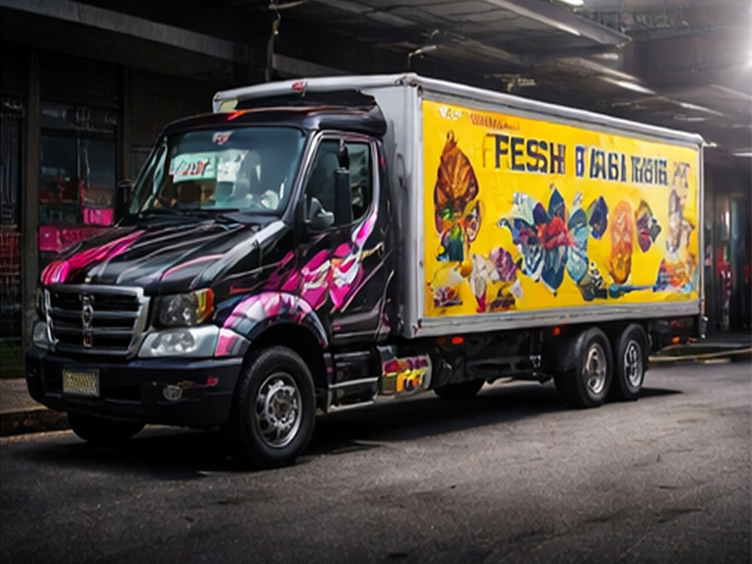Truck and trailer wrap